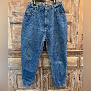 Lee Indigo Denim Pants with Gold Stitching Size 14W/P